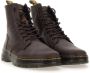 Dr. Martens COMBS LEATHER DARK BROWN Heren sneakersVrije tijd half-hoog Oranje - Thumbnail 7