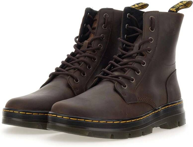 Dr. Martens Bruine Combatlaarzen voor Heren Bruin Heren