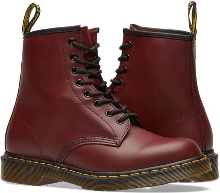 Dr. Martens Cherry Red Smooth Boots