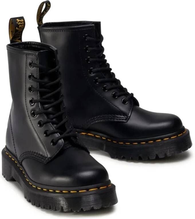 Dr. Martens Chunky Zwarte leren laarzen Black Dames