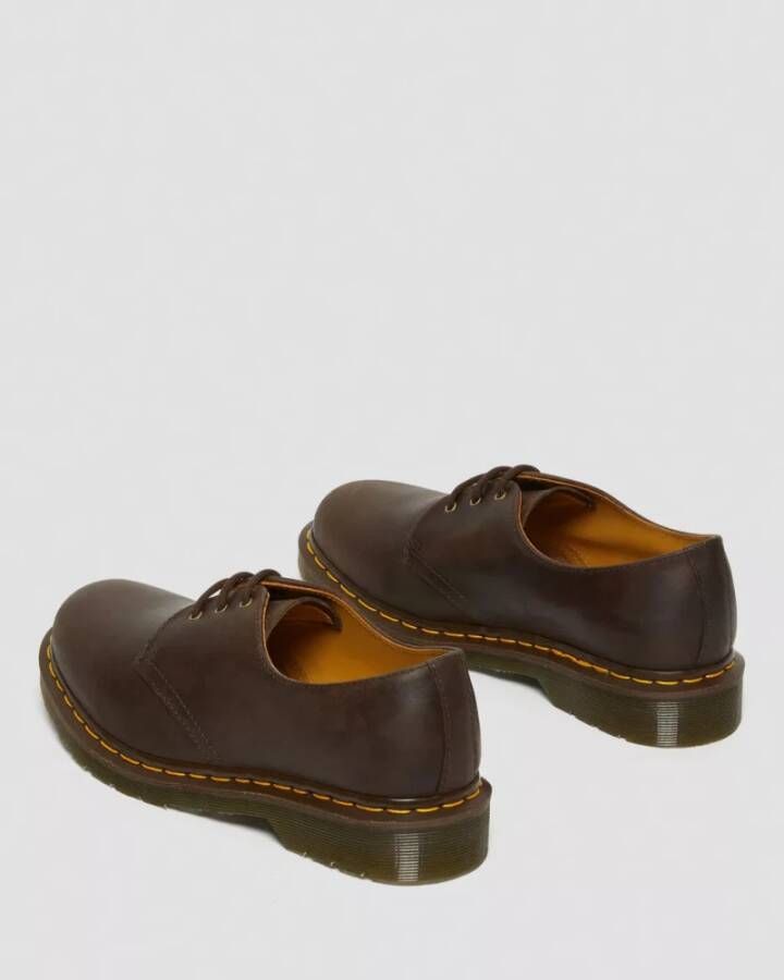 Dr. Martens Crazy Horse Leren Oxford Schoenen Donkerbruin Brown Dames