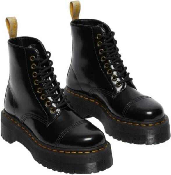 Dr. Martens Dames Vegan Plateau Enkellaars Zwart Dames