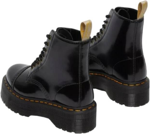 Dr. Martens Dames Vegan Plateau Enkellaars Zwart Dames