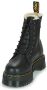 Dr Martens Jadon Faux Fur Lined Platform Boots Dr. Martens Zwart Dames - Thumbnail 4