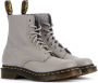 Dr. Martens Enkellaarzen met gele stiksels Gray Dames - Thumbnail 3