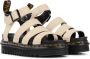 Dr. Martens Beige Sandaal van Textuurleer met Verstelbare Enkelband Beige Dames - Thumbnail 14