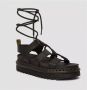 Dr. Martens Minimalistische leren sandalen met unieke veters en lichtgewicht EVA-zool Zwart Dames - Thumbnail 10