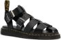 Dr. Martens Zwarte Caged Leren Sandalen Black Dames - Thumbnail 5