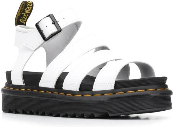 Dr. Martens Flat Sandals White Dames