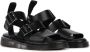 Dr. Martens Zwarte Leren Platte Sandalen Gryphon Brando Black - Thumbnail 5
