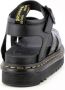 Dr. Martens Zwarte platte sandalen met krokodillenprint Black Dames - Thumbnail 3