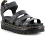 Dr. Martens Zwarte platte sandalen met krokodillenprint Black Dames - Thumbnail 4