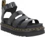 Dr. Martens Zwarte Platte Sandalen met Verstelbare Enkelband Black Dames - Thumbnail 3