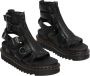 Dr. Martens Zwarte Leren Plateau Sandalen met Rits Zwart Heren - Thumbnail 6