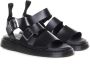 Dr. Martens Zwarte Leren Platte Sandalen Gryphon Brando Black - Thumbnail 10
