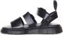 Dr. Martens Zwarte Leren Platte Sandalen Gryphon Brando Black - Thumbnail 12