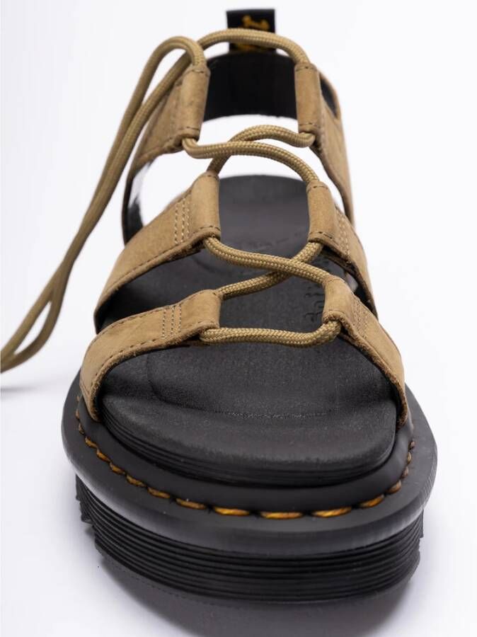 Dr. Martens Gedempte Olijf Nartilla Sandalen Green Dames