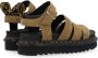 Dr. Martens Gedempte Olijf Nubuck Sandalen Beige Dames - Thumbnail 3