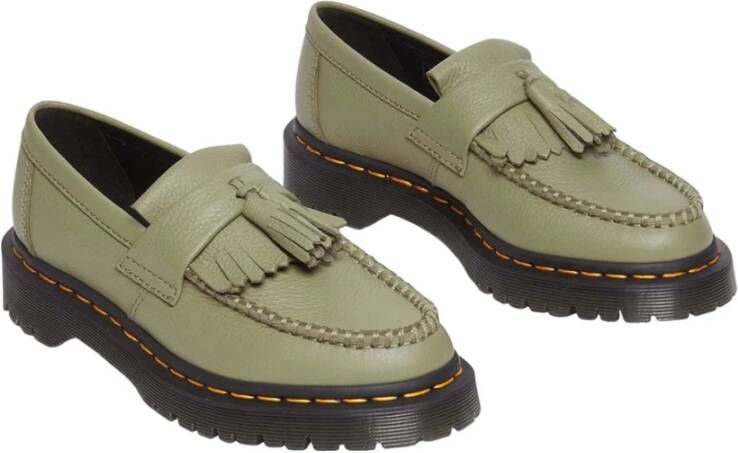 Dr. Martens Gepolijste gladleren loafers Green Dames