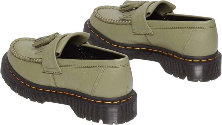 Dr. Martens Gepolijste gladleren loafers Green Dames