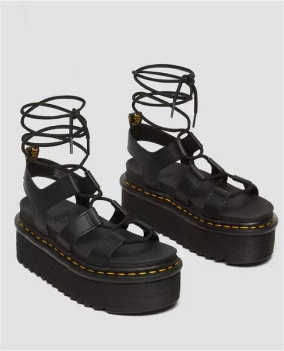 Dr. Martens Gladiator Platform Sandalen Black Dames