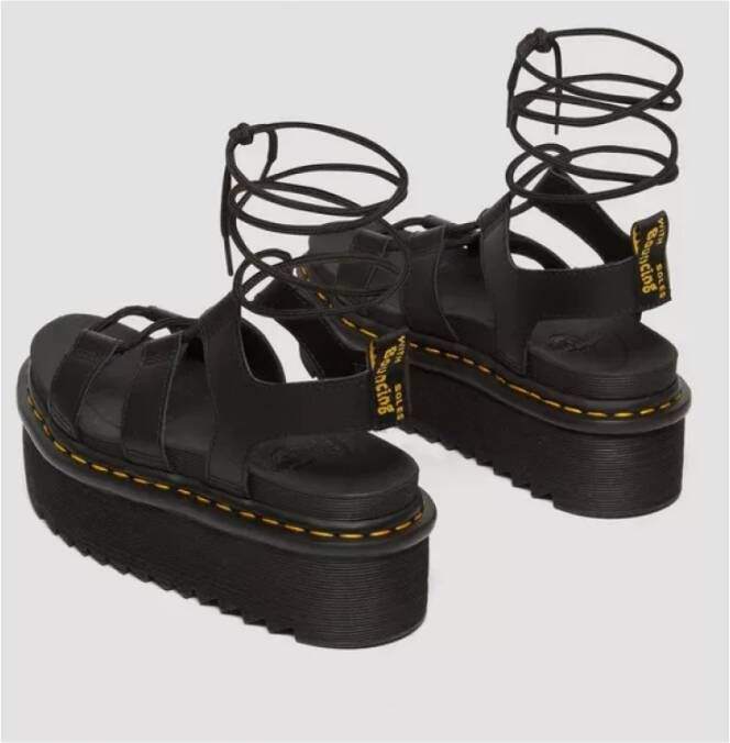 Dr. Martens Gladiator Platform Sandalen Black Dames