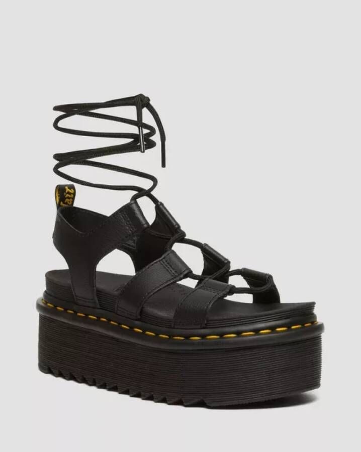 Dr. Martens Gladiator Platform Sandalen Black Dames