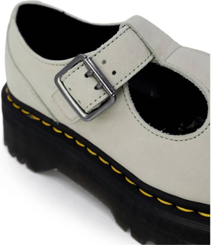 Dr. Martens Groene Leren Instappers met Gesp Strik Green Dames