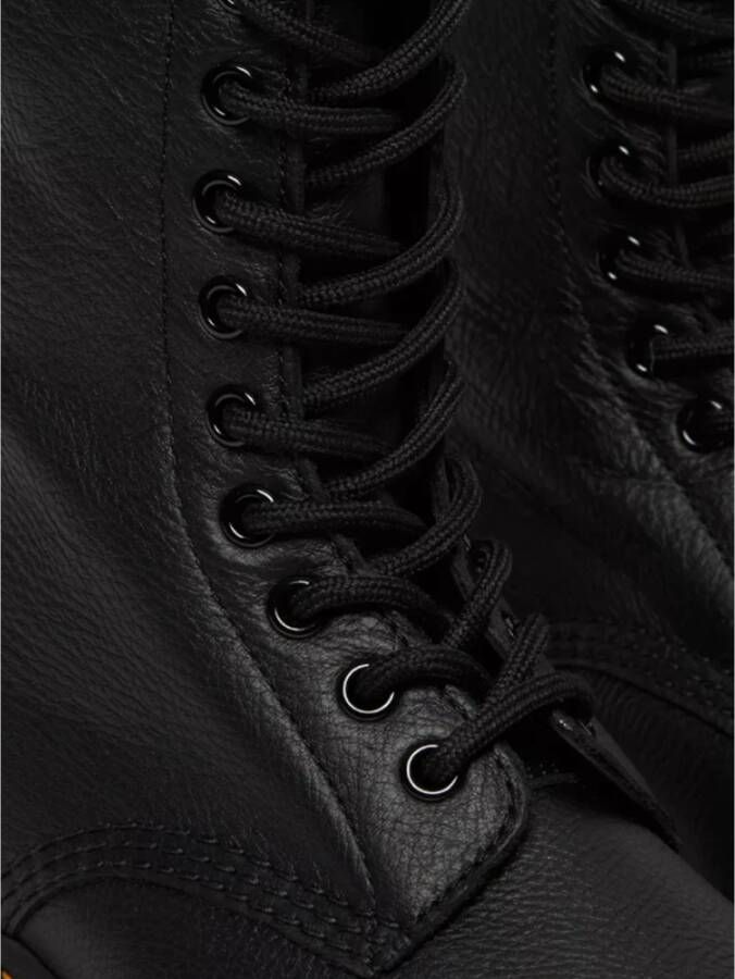 Dr. Martens Hoge leren laarzen in zwart Black Dames