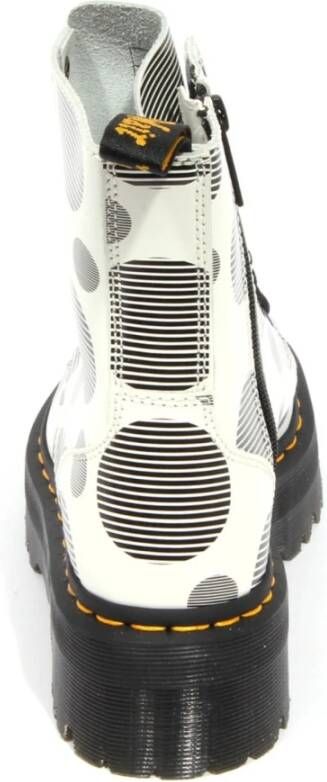 Dr. Martens Jadon White+Black Polka Dot Boots