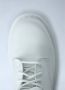 MM6 Maison Margiela Witte Leren Enkellaarzen Ronde Neus - Thumbnail 3