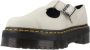 Dr. Martens Klassieke Leren Platte Schoenen voor Vrouwen White Dames - Thumbnail 2