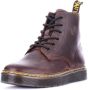 Dr. Martens Hoge Sneaker van Donkerbruin Leer Brown Unisex - Thumbnail 11