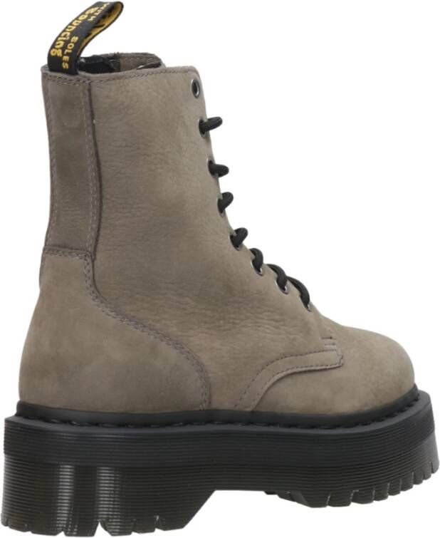 Dr. Martens Jadon Laarzen Milled Nubuck Leer Grijs Heren