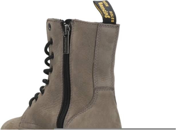 Dr. Martens Jadon Laarzen Milled Nubuck Leer Grijs Heren