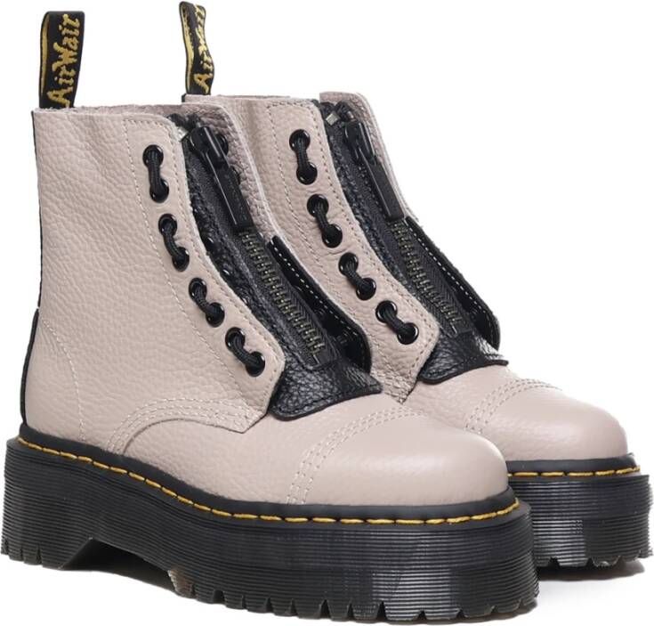 Dr. Martens Laarzen SINCLAIR VINTAGE TAUPE MILLED NAPPA - Foto 3
