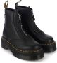 Dr. Martens Zwarte Plateauboots met Rits Gratis Verzending Black Dames - Thumbnail 10