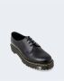 Dr. Martens 1461 Quad Smooth Leather Platform Schoenen Zwart Gepolijst Glad Black Dames - Thumbnail 46