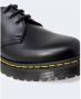Dr. Martens 1461 Quad Smooth Leather Platform Schoenen Zwart Gepolijst Glad Black Dames - Thumbnail 47