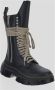 Rick Owens Zwarte Leren Enkellaarzen Black Dames - Thumbnail 10