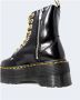 Dr. Martens Zwarte leren gevechtslaars met ritszak en 6 cm platform Black Dames - Thumbnail 13