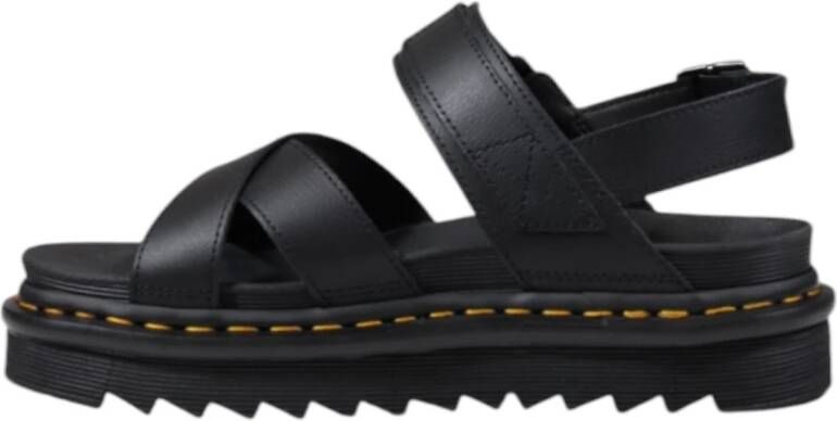 Dr. Martens Leren Sandalen met Gesp en Rubberen Zool