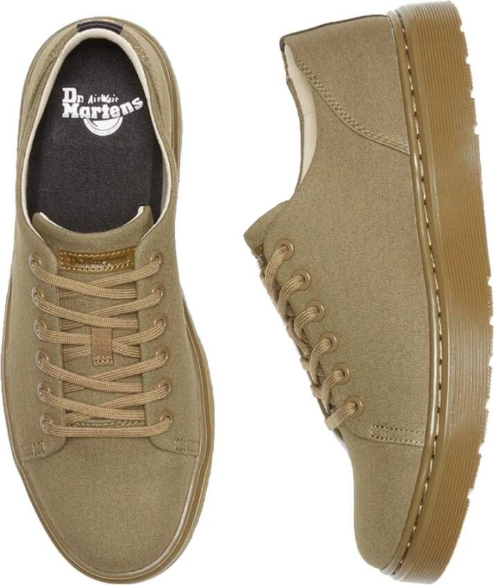 Dr. Martens Lichtgewicht Canvas Sneakers Green Heren