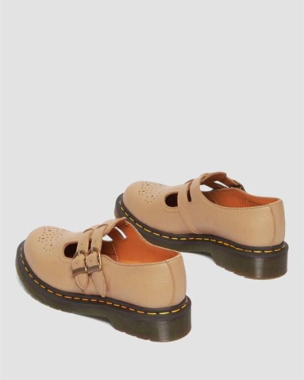 Dr. Martens Mary Jane Leren Platte Schoenen Beige Heren