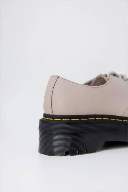 Dr. Martens Paarse Leren Platform Sneakers