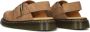 Dr. Martens Patchwork Leren Sandalen met Riptape Straps Beige - Thumbnail 37