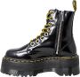 Dr. Martens Zwarte leren gevechtslaars met ritszak en 6 cm platform Black Dames - Thumbnail 12