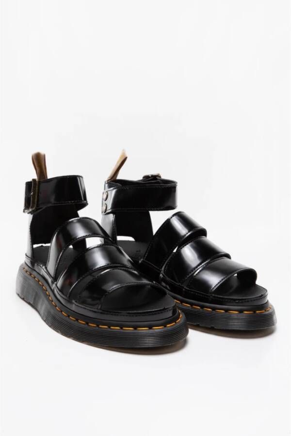 Dr. Martens Platte sandalen Black Dames