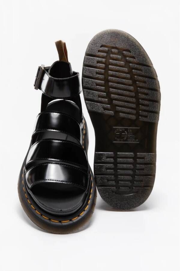 Dr. Martens Platte sandalen Black Dames