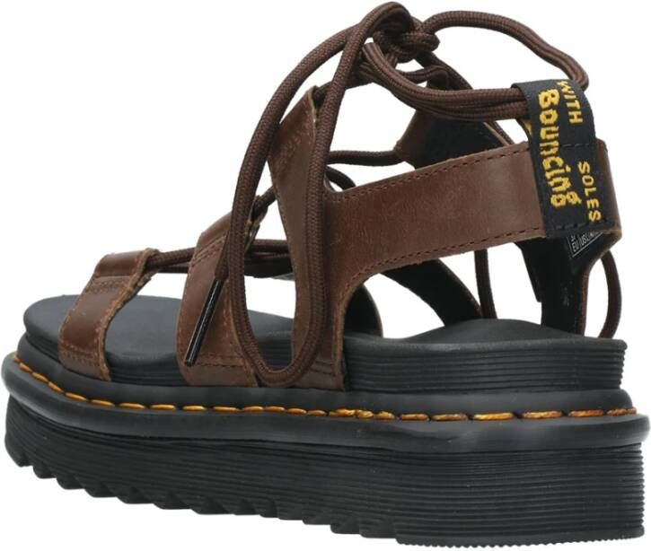 Dr. Martens Platte sandalen Bruin Dames